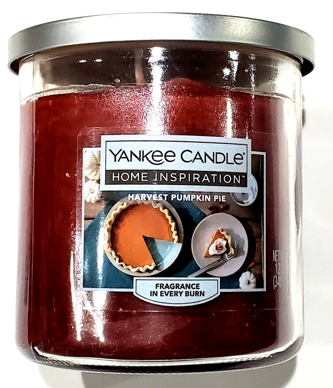 Primary image for Yankee Candle Home Inspiration Harvest Pumpkin Pie Fragrance Every Burn 12 Oz.