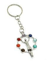 Goddess Seven Chakra Key Ring Keyring Beautiful Gemstones High Quality 7... - £4.97 GBP