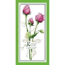Stamped Pre-printed Cross Stitch Kit, Embroidery Kit, Gift For Mom, Gift... - $12.99