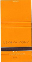 Ottawa Matchbook Cover The Westin Hotel Orange Les Saisons - $1.97