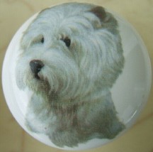 Cabinet Knobs w/ West Highland Westie #2 Terrier 229 DOG - £3.47 GBP