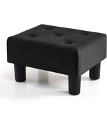 Brian &amp; Dany Small Foot Stool, Velvet Foot Stools With Legs, Stable Smal... - $59.83 CAD