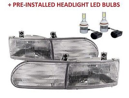 GULF STREAM SUN VOYAGER 2001 2002 PAIR HEADLIGHT HEAD LIGHT LAMP RV + LED - $153.45