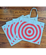 LOT OF 4 COUNT Reusable GRAY Target Shopping Tote Bag 15x17 FREE SHIPPING - £7.72 GBP