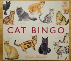 Cat Bingo by Marcel George Board Game Matching Youth Seniors Cat Lovers ... - $19.79