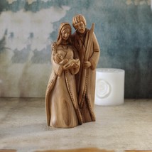 Olive Wood Sculpture of the Holy Family, Josef, Virgin Mary &amp; Jesus, Per... - £330.34 GBP
