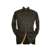 Men Shirt J.Valintin Turkey Usa Egyptian Cotton Axxess Style 2Z50-06 Black image 4
