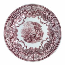 Spode The Blue Room Collection Victorian Pink Red 10” Plate Continental Views - £17.88 GBP