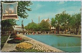 Vintage Postcard Pool of Reflections Rocket Thrower New York World&#39;s Fair 1964 - £11.31 GBP