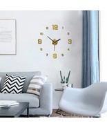 Frameless DIY Wall Clock Wall Decal Home Silent Living Room Office Wl De... - $196.65 MXN