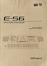 Roland E-56 Intelligent Synthesizer Keyboard Original Owner&#39;s Manual Boo... - £31.65 GBP