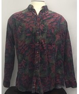 ROUNDTREE &amp; YORKE CANYON CLOTH Red Tropical Unique Button Shirt  XL - $16.58