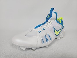 Nike Alpha Huarache 9 Varsity Lacrosse Cleats Size 9.5 Men&#39;s White FZ362... - $63.99