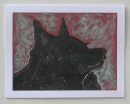 Schipperke Dog Art Note Cards Solomon - £9.85 GBP