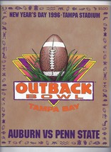 1996 Outback Bowl Game Program Auburn Penn State - £65.28 GBP
