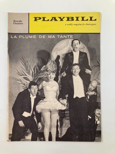 1959 Playbill Royale Theatre La Plume De Ma Tante Colette Brosset, Pierr... - $14.20