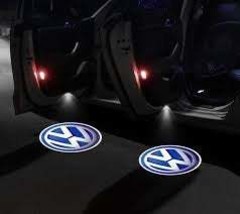 2x PCs Volkswagen Logo Wireless Car Door Welcome Laser Projector Shadow LED Ligh - £18.62 GBP