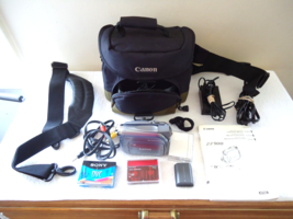 Canon Mini ZR 500 Digital Video Camcorder With Bag Accessories,etc.&quot; Gre... - $130.89