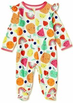 Wonder Nation Baby Girls Fruity Pajamas Sleep N Play Size Newborn - £16.06 GBP