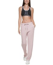 Calvin Klein Womens Performance Ribbed Track Pants,Size Medium,Secret - $78.71