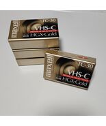 Maxell TC-30 HGX-Gold VHS-C Premium High Grade SEALED 4 Pack Blank Casse... - €17,00 EUR
