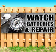 Watch Batteries And Repair Advertising Vinyl Banner Flag Sign Many Sizes Usa - $19.26+