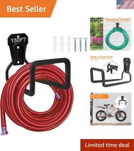 Metal Garden Hose Holder - Heavy Duty Hose Hanger Wall Mounted Water Hos... - $16.62