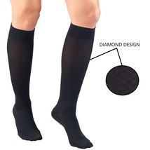 Dr. Comfort  Patterned Trouser Socks for Women, &quot;Diamond Design&quot;, CT, 15... - $354.88 MXN