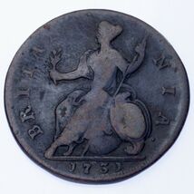 1731 Great Britain 1/2 Penny (F) Fine Condition, KM# 566 - $84.02