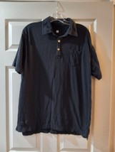 Converse Men Size Large Black Polo Shirt - £7.18 GBP