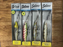 lot of 4 different Salmo Freediver 12 SD 4 3/4&quot; Deep Diving Crankbait Fish Lure - $44.99