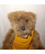 Gallery Teddy Bear 1996  Stuffed Animal Plush 13&quot; Ashton Drake Yellow Ov... - £15.66 GBP