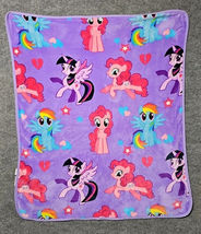 Hasbro My Little Pony Twilight Dance Fleece Blanket 2017 Double Sided 39... - $23.79