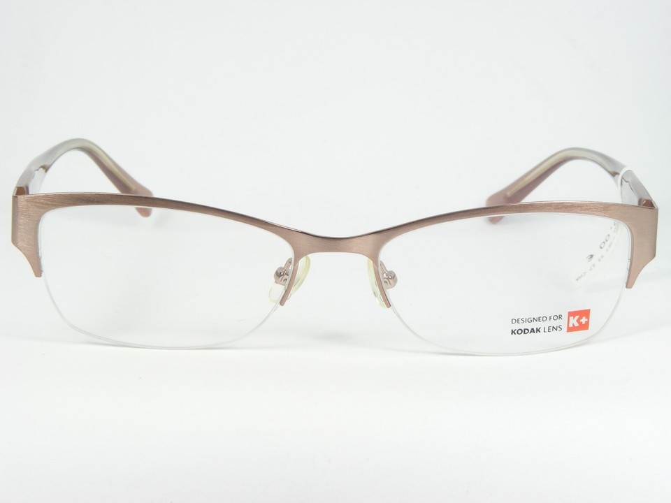 K+ Designed for KODAK LENS F 3B3 CHA CHAMPAGNE ROSE EYEGLASSES FRAME 53-17-140mm Item image 2