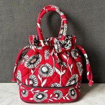 Vera Bradley Emma Drawstring Purse Bag Tote Deco Daisy Retired Summer 2011 - $23.70