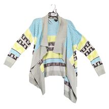 Rhapsody Open Cardigan Sweater Women&#39;s L Southwestern Boho Chevron Super... - $33.60 CAD