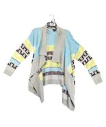 Rhapsody Open Cardigan Sweater Women&#39;s L Southwestern Boho Chevron Super... - $33.60 CAD