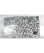 2 Count Ritz Metallic Mosaic Nickel Placemat 13 In X 19 In Easy Care - $15.99