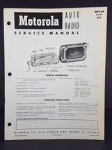 Motorola 1952 DeSoto Auto Radio Service Manual Model MoPar 821 - $6.93