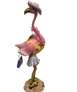 Character Creations Pink flamingo 16” x 5 1/2” lavender hat new - $1,204.52 MXN