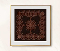 Geometric Ornament Cross Stitch Biscornu pattern - Pincushion Cross Stit... - $4.99