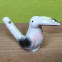 Vintage Toucan Porcelain Water Whistle Vintage Water Bird Whistle Fairin... - $32.95