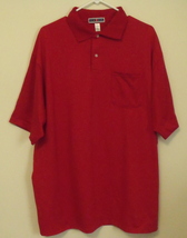 Mens Jerzees NWOT Red Short Sleeve Pocket Polo Shirt Size XL - £12.74 GBP