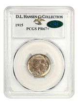 1915 5c PCGS/CAC Proof 67+ ex: D.L. Hansen - £11,833.70 GBP