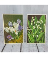 Vintage Thor E. Gyger Switzerland Postcard Set of 2  Mayflower &amp; Spring ... - £9.73 GBP