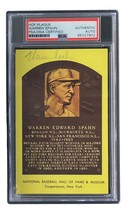 Warren Spahn Autografato 4x6 Milwaukee Braves Sala Di Fama Placchetta Scheda PSA - £60.59 GBP