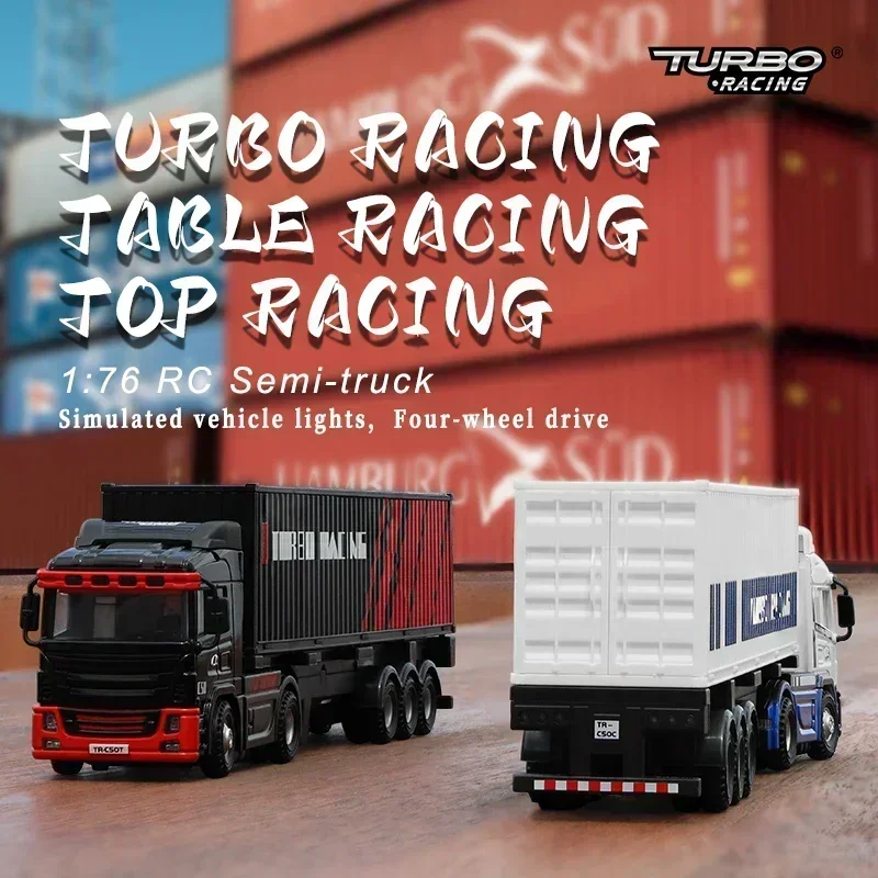 Turbo Racing 1:76 C50 RC Car Semi-truck Full Proportional Remote Control... - $81.72+