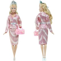 Doll Outfit ToyCrown Belt High Heels Shoes Handbag Lady Clothes For Barbie Doll - £8.76 GBP