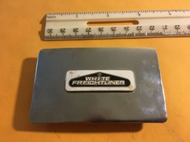 Vintage White Freightliner Metal Belt Buckle - $18.00