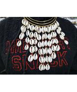 Handmade African Cowrie Shell Necklace Set – Authentic Beaded Jewelry fr... - $1,028.78 MXN